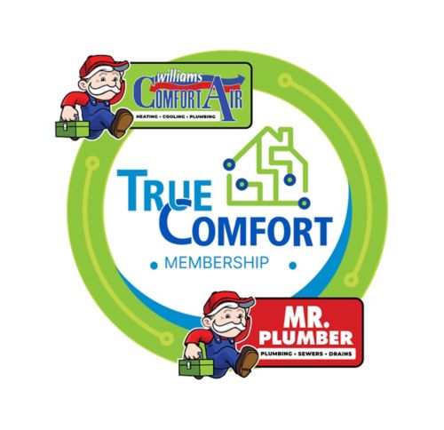 Full color True Comfort Membership coin logo