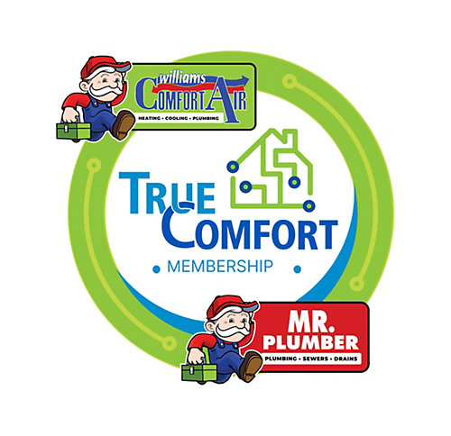 Full color True Comfort Membership coin logo