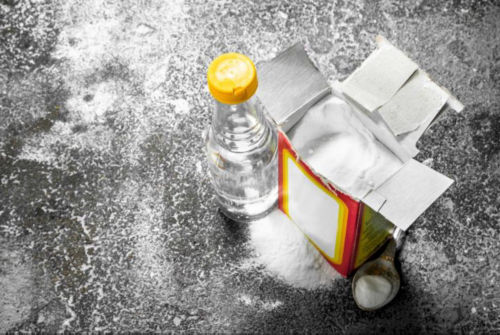 A box and a bottle of powder