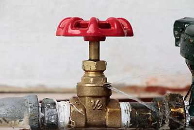 Valve for an outside spigot is leaking