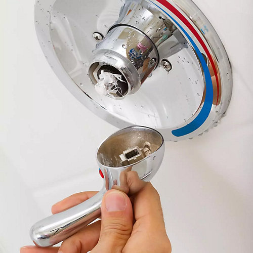 A shower valve being replaced - Mr. Plumber by Metzler & Hallam