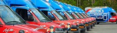 Boothe's Fleet of HVAC Vans