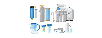 A collection of water filters