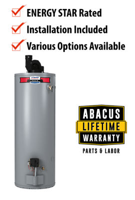 Water Heater Lifetime Warranty: Energy Star Rated, Installation Included, Various Options Available