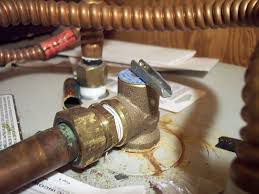 the pipes leading out of a water heater