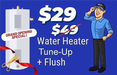 $29 Water Heater Tune-Up + Flush