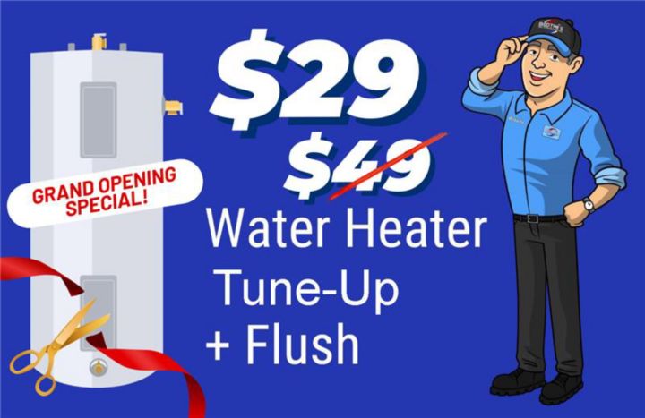 $29 Water Heater Tune-Up + Flush