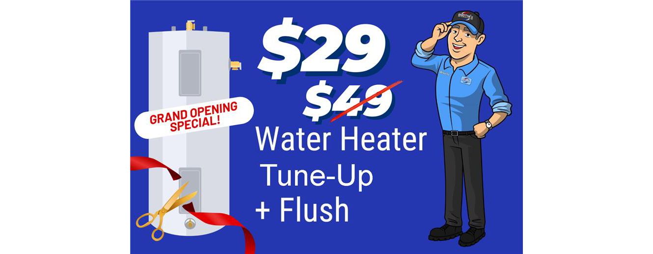 $29 Water Heater Tune-Up + Flush