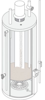 A drawing of a cylinder