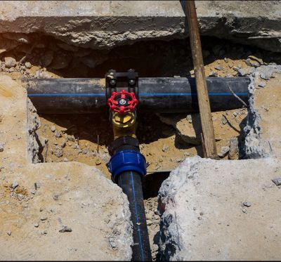 A main water line leak repair by Mr. Plumber in Atlanta