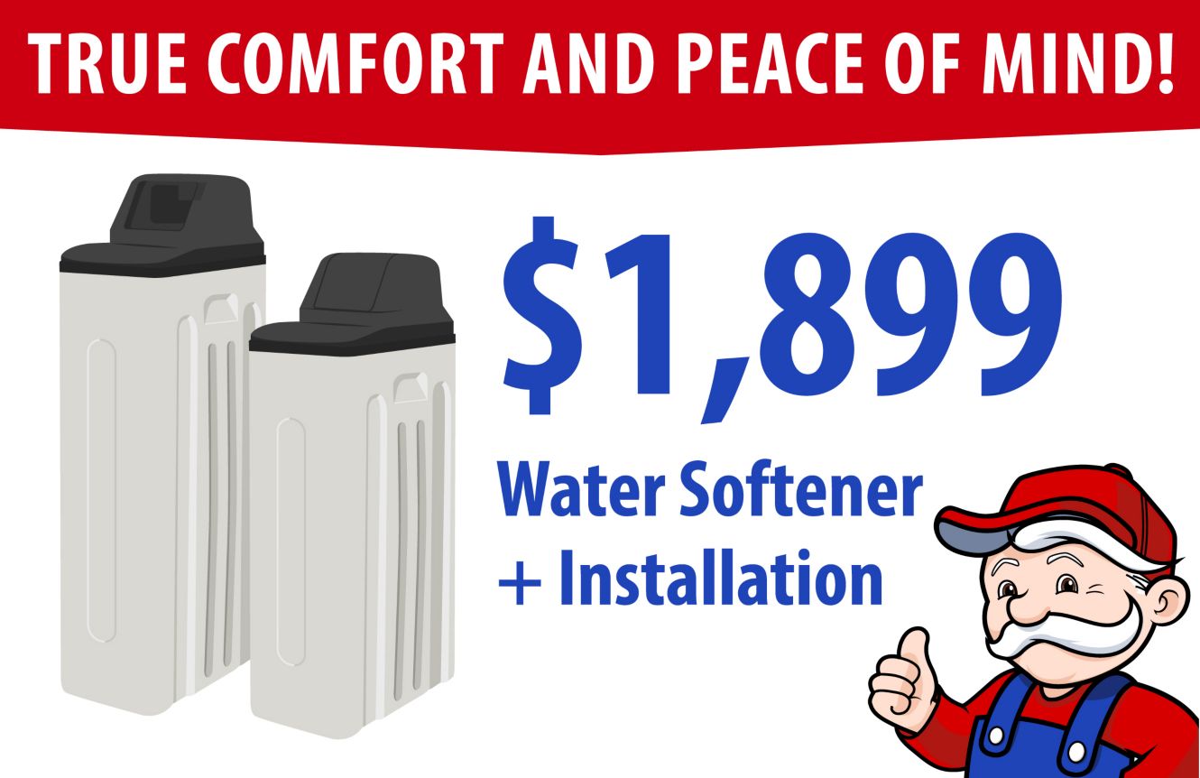 1,899 Water Softener + Installation
