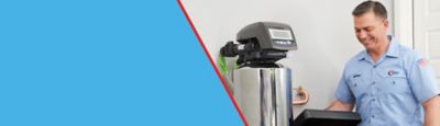 Collins Comfort Master Technician Installing a Water Softner