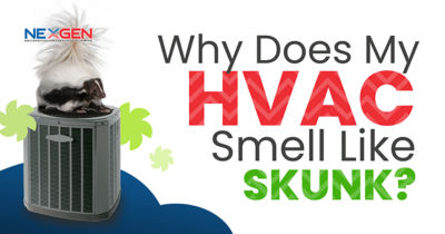 Why does my HVAC smell like skunk?