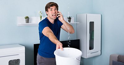 Man Troubles With Leaking Of Water From AC Unit
