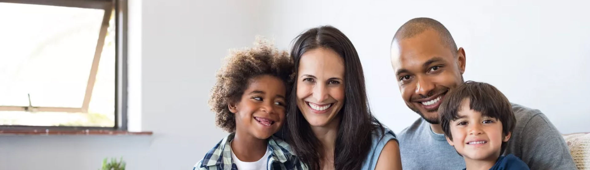 Family smiling