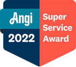 angi super service award logo for 2021