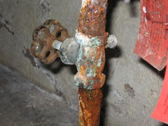 Corroded pipes