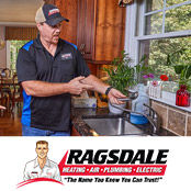 Ragsdale plumber repairing a kitchen sink at a Douglasville, GA home