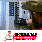 Ragsdale electrician inspecting panel