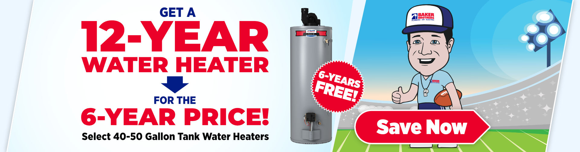 Get a 12 Year Water Heater for the 6 Year Price