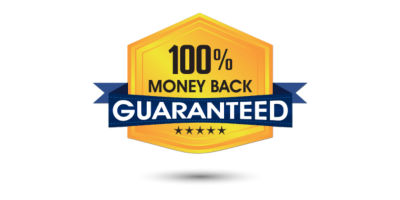 100% money back guaranteed