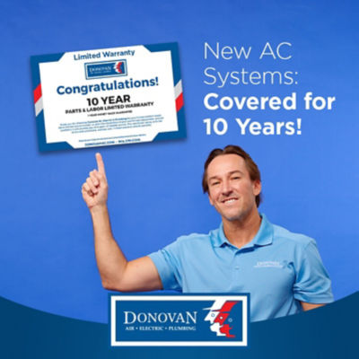 New AC Systems: Covered for 10 Years