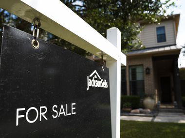 A for sale sign in the Lakewood Heights neighborhood of Dallas