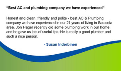 Sink installation testimonial